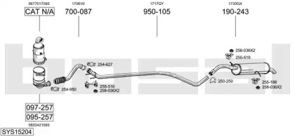 Глушитель BOSAL SYS15204