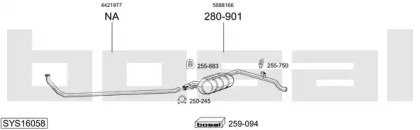 Глушитель BOSAL SYS16058