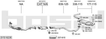 Глушитель BOSAL SYS16238