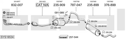 Глушитель BOSAL SYS16534