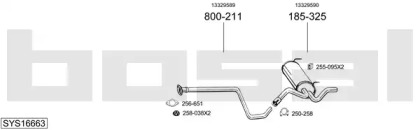 Глушитель BOSAL SYS16663