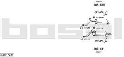 Глушитель BOSAL SYS17234