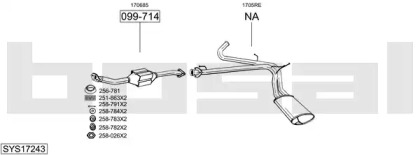 Глушитель BOSAL SYS17243