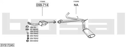 Глушитель BOSAL SYS17245