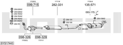 Глушитель BOSAL SYS17443