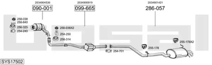 Глушитель BOSAL SYS17502