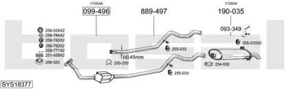 Глушитель BOSAL SYS18377