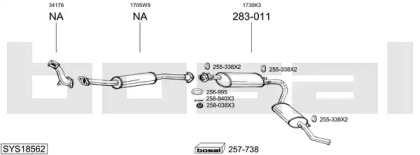 Глушитель BOSAL SYS18562