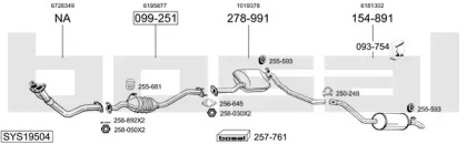 Глушитель BOSAL SYS19504