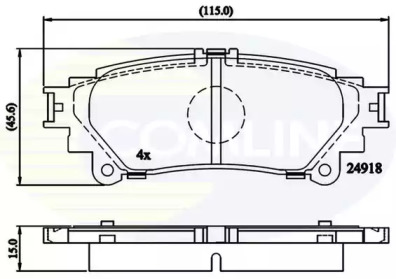 Комплект тормозных колодок COMLINE CBP06078