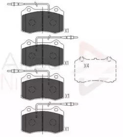 Комплект тормозных колодок COMLINE ADB11227