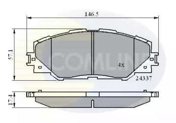 Комплект тормозных колодок COMLINE CBP01625