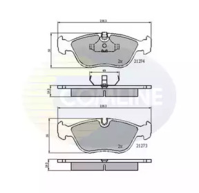 Комплект тормозных колодок COMLINE CBP0719