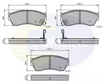 Комплект тормозных колодок COMLINE CBP3518