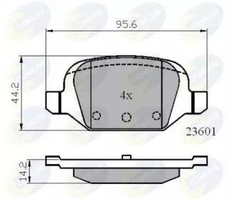 Комплект тормозных колодок COMLINE CBP01026