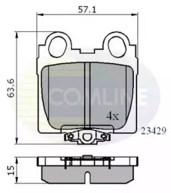 Комплект тормозных колодок COMLINE CBP3836