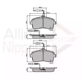 Комплект тормозных колодок COMLINE ADB11250