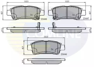 Комплект тормозных колодок COMLINE CBP31133