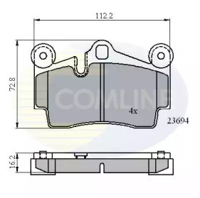 Комплект тормозных колодок COMLINE CBP01316