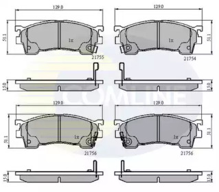 Комплект тормозных колодок COMLINE CBP3510