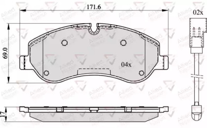 Комплект тормозных колодок COMLINE ADB22142