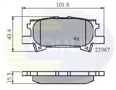 Комплект тормозных колодок COMLINE CBP01279