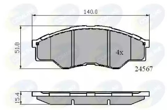 Комплект тормозных колодок COMLINE CBP01773