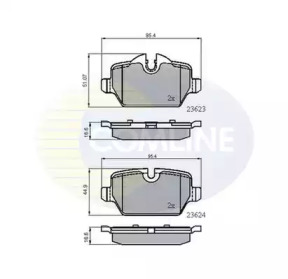 Комплект тормозных колодок COMLINE CBP01710