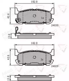 Комплект тормозных колодок COMLINE ADB31521