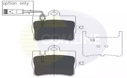 Комплект тормозных колодок COMLINE CBP01143