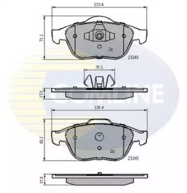 Комплект тормозных колодок COMLINE CBP02020