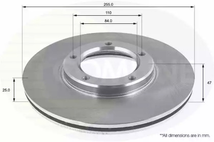 Тормозной диск COMLINE ADC0142V