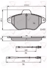 Комплект тормозных колодок COMLINE ADB21079