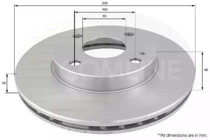 Тормозной диск COMLINE ADC0441V