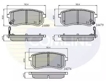 Комплект тормозных колодок COMLINE CBP31320