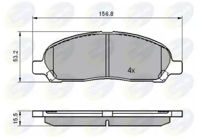 Комплект тормозных колодок COMLINE CBP01606