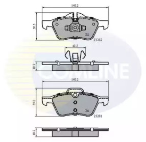 Комплект тормозных колодок COMLINE CBP01548