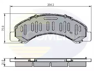 Комплект тормозных колодок COMLINE CBP3918