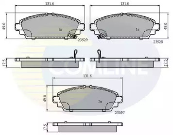 Комплект тормозных колодок COMLINE CBP3943