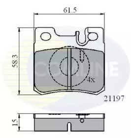 Комплект тормозных колодок COMLINE CBP0226