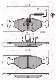 Комплект тормозных колодок COMLINE ADB11295