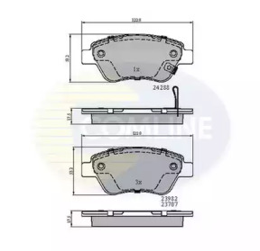 Комплект тормозных колодок COMLINE CBP31594