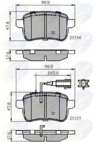 Комплект тормозных колодок COMLINE CBP12103