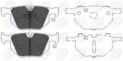 Комплект тормозных колодок COMLINE CBP06001