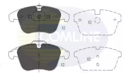 Комплект тормозных колодок COMLINE CBP06036