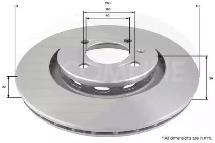 Тормозной диск COMLINE ADC1462V