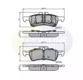 Комплект тормозных колодок COMLINE CBP01317