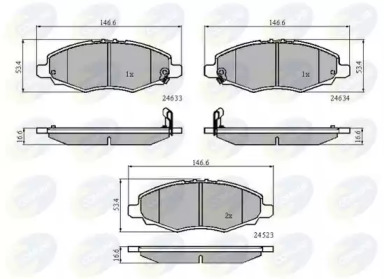 Комплект тормозных колодок COMLINE CBP31508