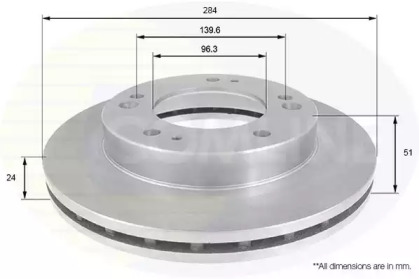 Тормозной диск COMLINE ADC1049V