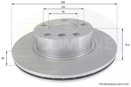 Тормозной диск COMLINE ADC1770V